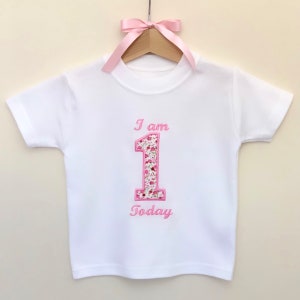 Age Birthday Top - Personalised Birthday T-Shirt - Any Age Birthday Top - Girls Birthday - Boys Birthday - I Am One - I Am Two