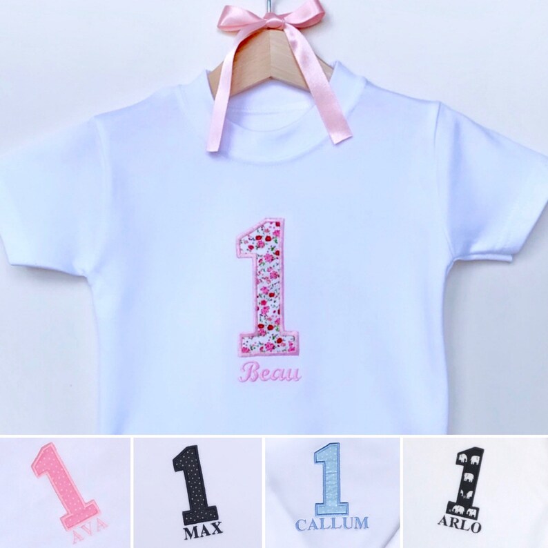 personalised birthday t shirt baby