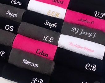 Toalla de gimnasio BORDADA - Regalo de gimnasio - Toalla de gimnasio personalizada - Toalla de gimnasio bordada - Toalla de gimnasio con nombre - Toalla de ejercicio - Toalla de yoga