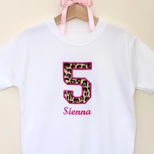 Any Age Birthday Top - Personalised Age Birthday T-Shirt - Personalised Birthday Tee - Applique Birthday Top - Girls Birthday - Boys Bday