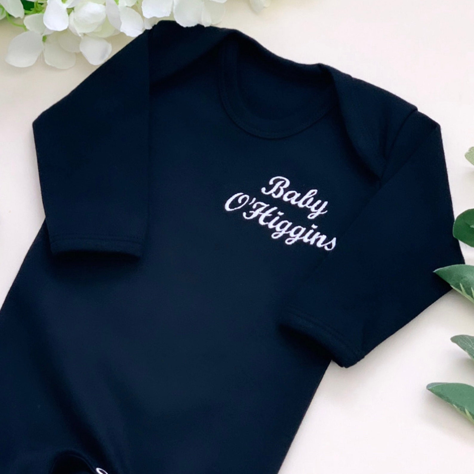 Embroidered Personalised Baby Clothes - Personalised Baby Gro - Baby ...