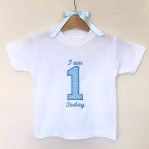 I Am One Top - 1st Birthday - Any Age Birthday Top - Personalised Birthday T-Shirt - Number Birthday Top - Girls Birthday - Boys Birthday