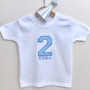 Personalised Birthday Top - Personalised Birthday T-Shirt - Personalised Birthday Vest - Applique Birthday Top - BirthdayTee - Age T-Shirt