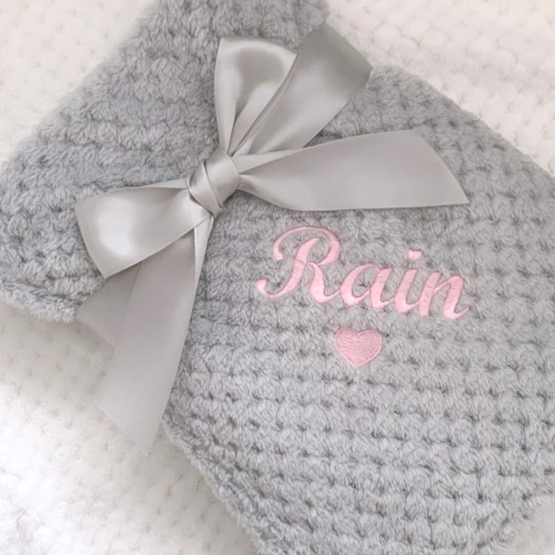 Personalised Baby Blanket Embroidered Waffle Baby Blanket Etsy UK