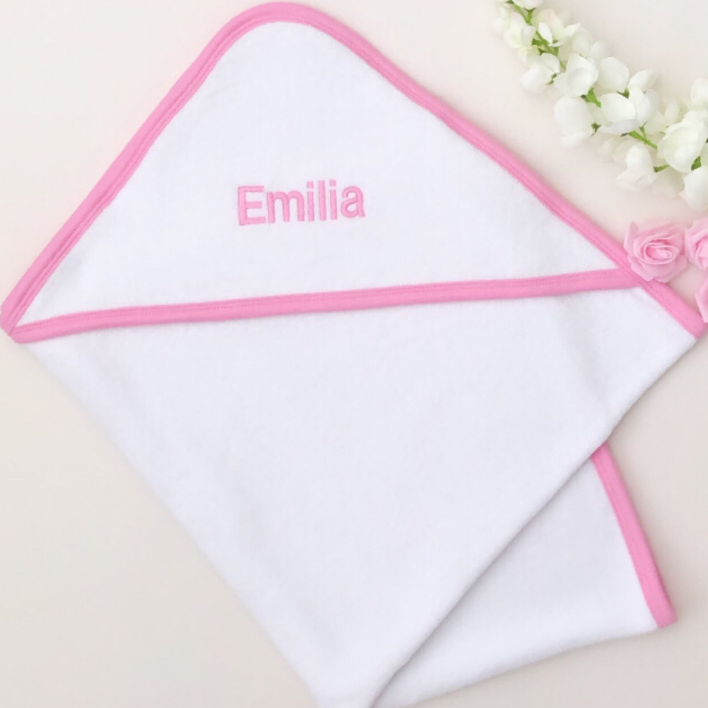 Embroidered Personalised Baby Towel Personalised Baby Towel Etsy