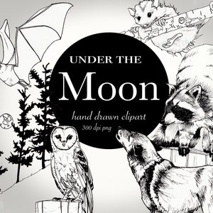 Under the Moon Clipart
