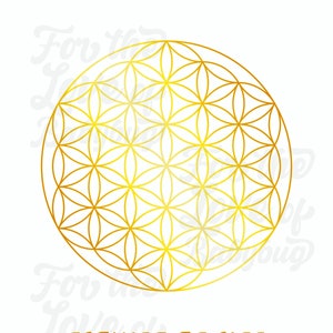 Gold Flower of Life Digital Download