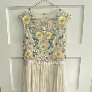 Suknia ślubna z cekinami: BHLDN Anthropologie, rozmiar 8, krótki tren