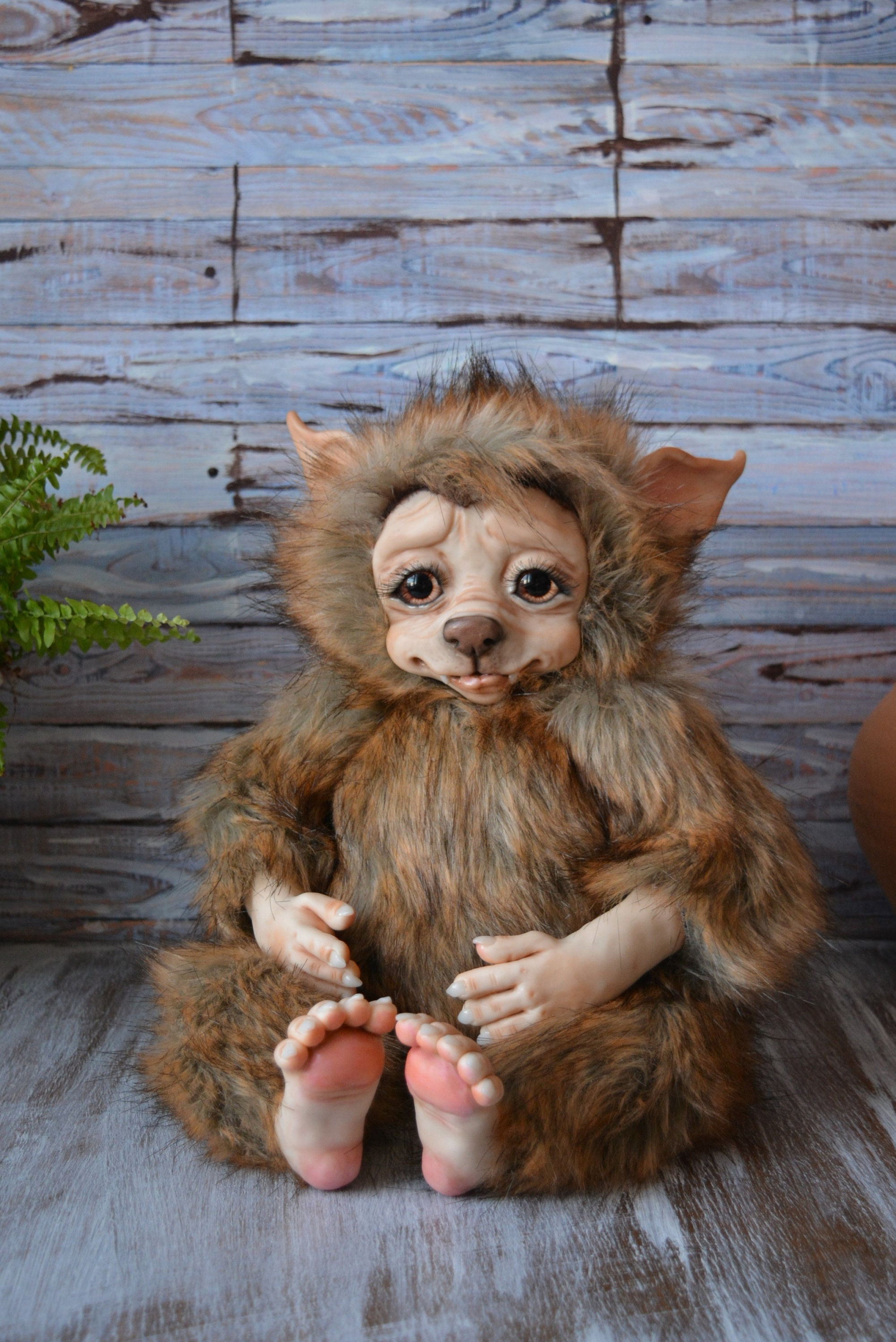 Werewolf baby ooak toys realistic toy werewolf monster toy Etsy