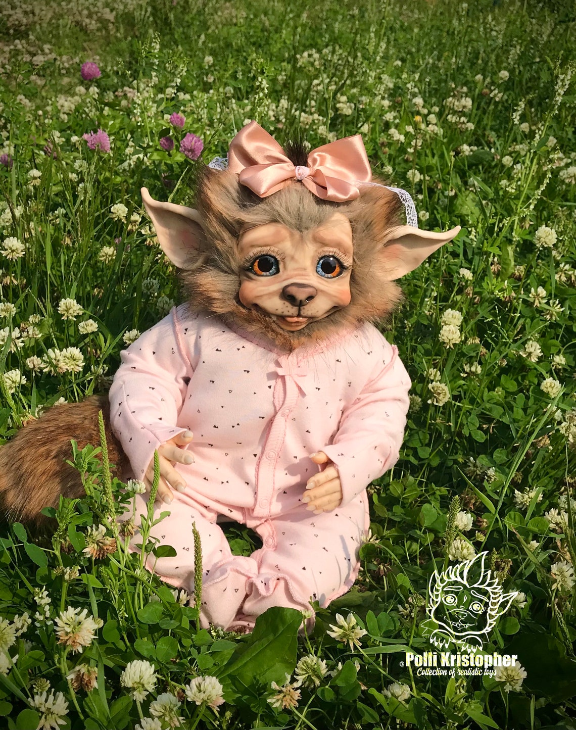 Cute Girl Werewolf Realistic Monster Ooak Werewolf Reborn Etsy