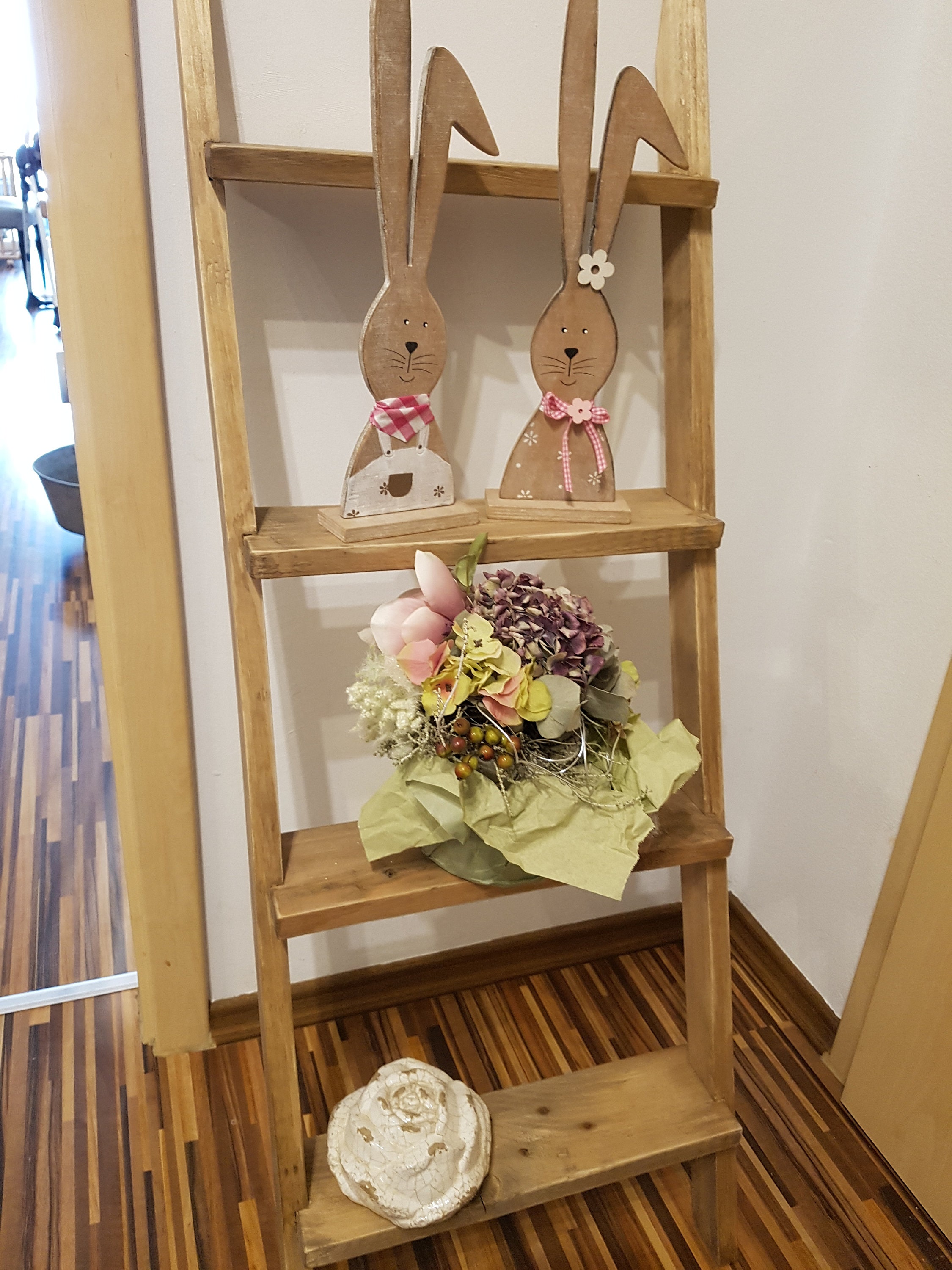 Dekoleiter aus Holz Leiter Handtuchhalter zum anlehnen an die | Etsy