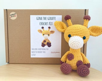 Häkelset für ein süßes Amigurumi Tier ~ Gina die Giraffe ~ DIY Bastelset