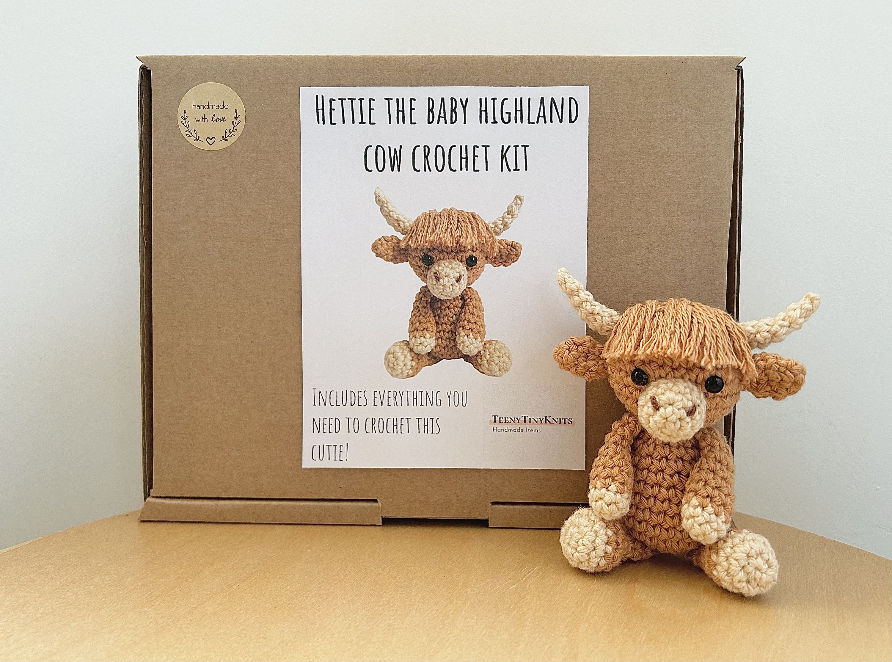 Crochet Kit for a Cute Amigurumi Animal Toy Hettie the Highland Cow DIY  Kit/crafting Kit/starter Pack -  Norway