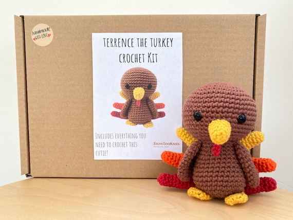 Crochet Kit for a Cute Amigurumi Animal Christmas Bird Terrence