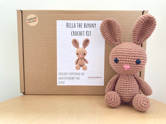 Crochet Kit for a Cute Amigurumi Animal Toy Bella the Bunny DIY Kit/crafting  Kit/starter Pack 