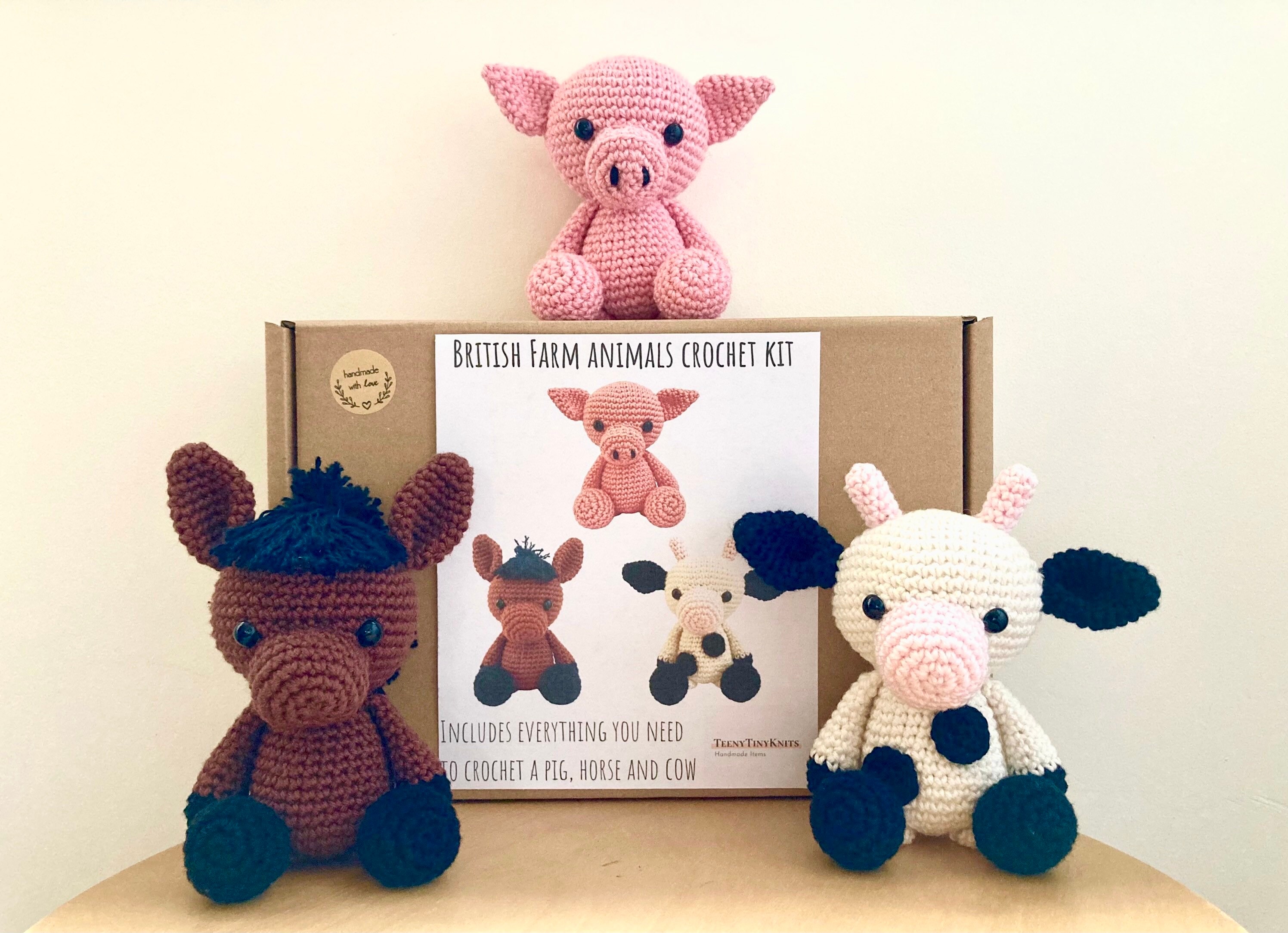 Crochet Kit for a Cute Amigurumi Animal Toy Hettie the Highland Cow DIY  Kit/crafting Kit/starter Pack 