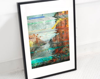 Print - Abstract Painting 'New World' by Thomas W. Barnett - Limited Edition of 4