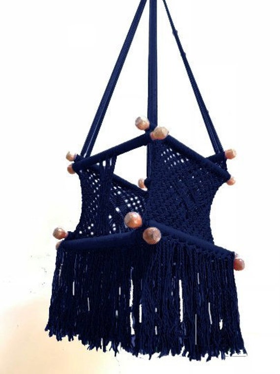 navy blue baby swing