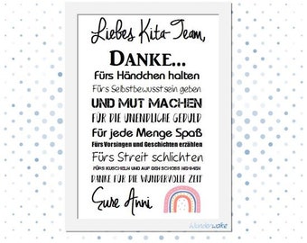 Abschiedsgeschenk Erzieherin Etsy