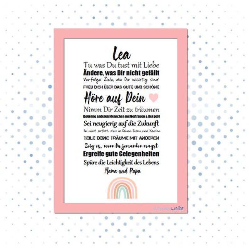 Kinderzimmerbild Geschenk zur Firmung Konfirmation Etsy