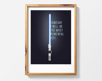 Anakin Skywalker Ligthsaber Star Wars | Printable Poster Print Wall Art instant download | Revenge of the Sith | The Phantom Menace