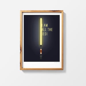 Rey Ligthsaber Star Wars | Printable Poster Print Wall Art | StarWars gift instant download | The Force Awakens | The Last Jedi