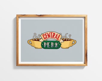Central Perk Logo || Friends TV Show || Printable Wall Art Poster Print