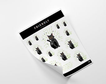 Printable Stickers Smelly Cat | for Planners, iPhone, macbook, notebook, car, laptop, mug, journal | Friends TV Show Phoebe Buffay Buffay