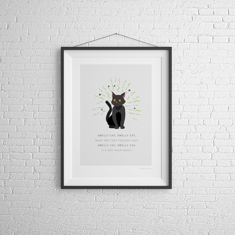 Smelly Cat Song Friends TV Show Phoebe Buffay's Etsy