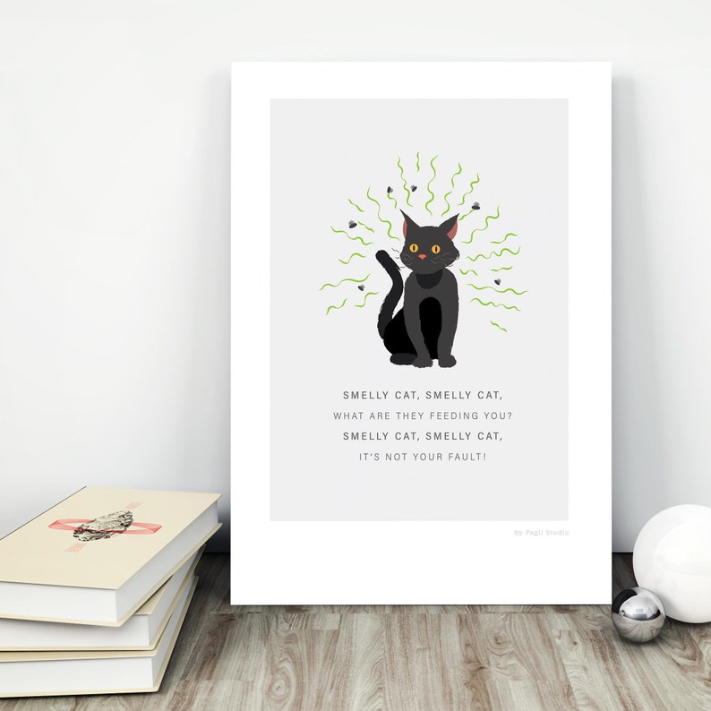 Smelly Cat Song Friends TV Show Phoebe Buffay's Etsy