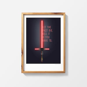 Kylo Ren Star Wars | Printable Poster Print Wall Art | StarWars gift instant download | The Force Awakens | The Last Jedi