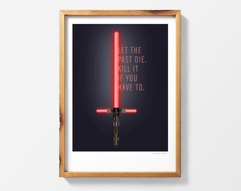 Kylo Ren Star Wars | Printable Poster Print Wall Art | StarWars gift instant download | The Force Awakens | The Last Jedi