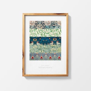 Vintage Pattern Collection by William Morris || Arts & Crafts Master || Printable Wall Art Poster Print