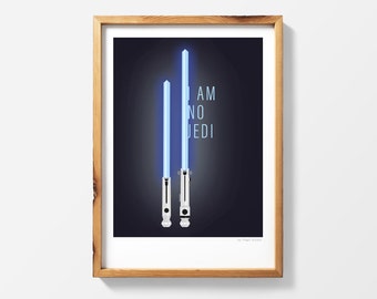 Ahsoka Tano Ligthsaber Star Wars | Printable Poster Print Wall Art | StarWars gift instant download | The Clone Of Wars | The Mandalorian