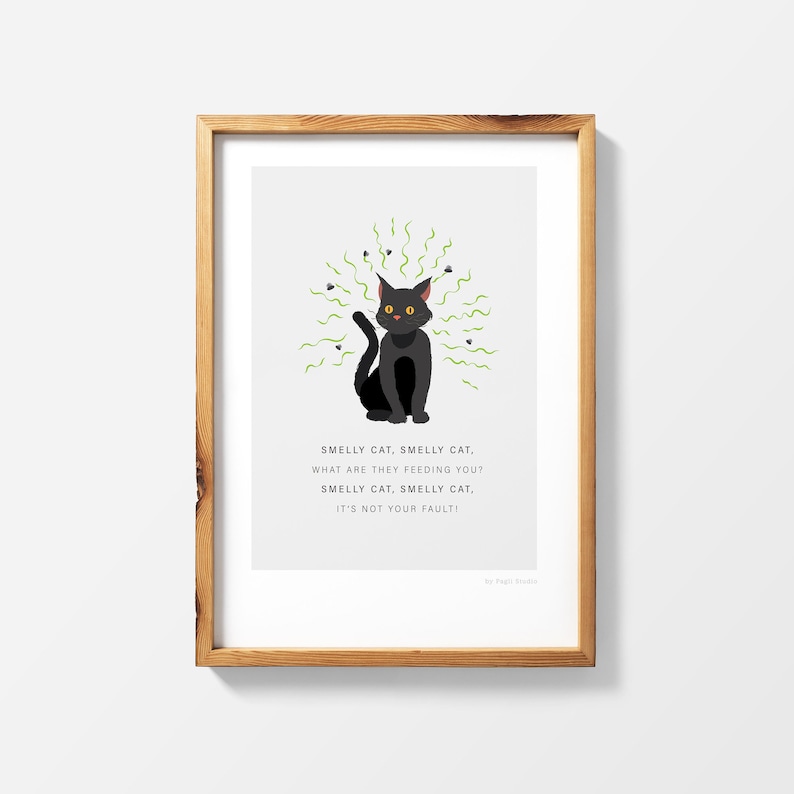 Smelly Cat Song Friends TV Show Phoebe Buffay's Etsy