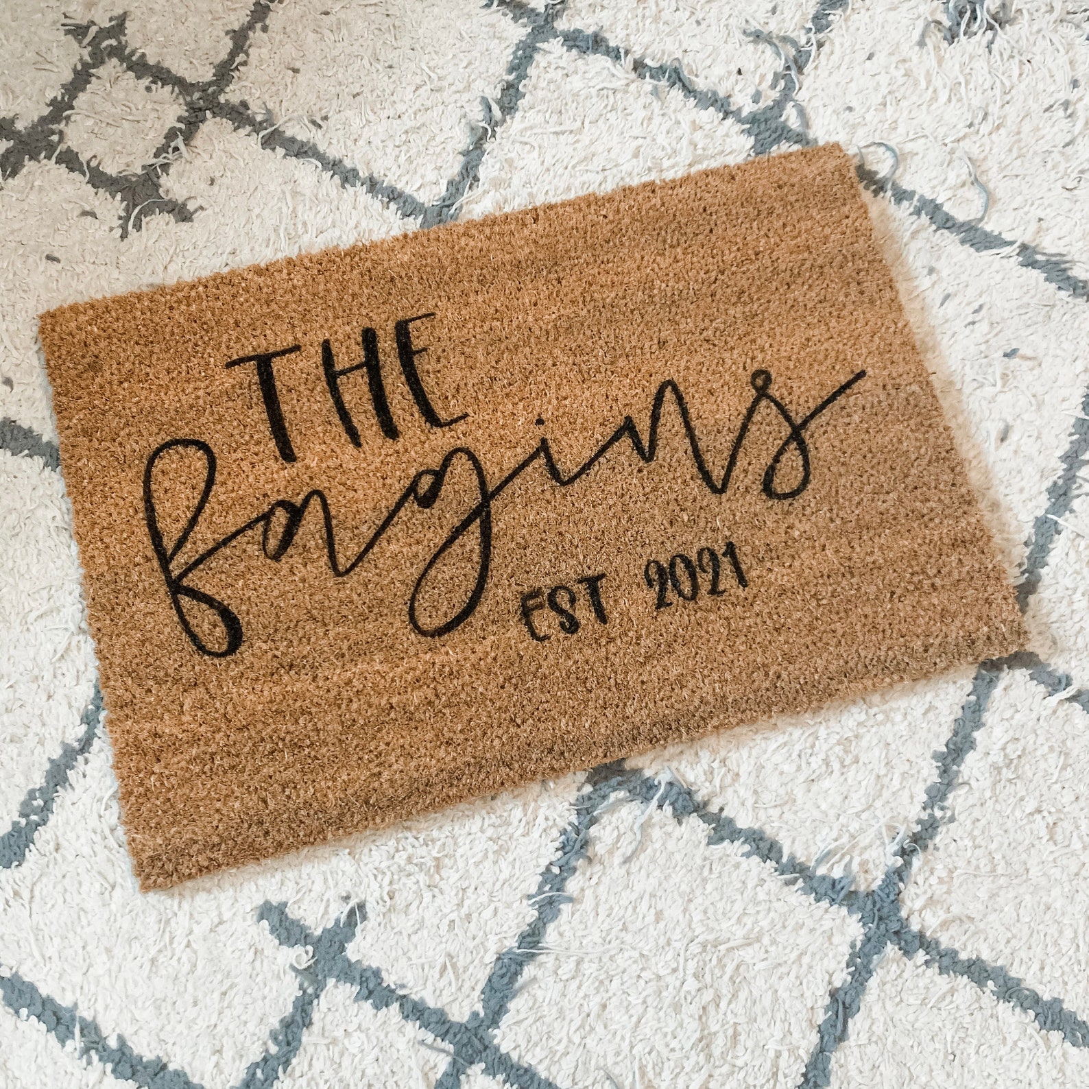 Custom Hand Painted Doormat Personalized Doormat Etsy