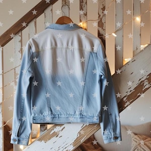 Template Mockup Bohemian Jeans Jacket Back Side denim jacket Wedding Bride Braut