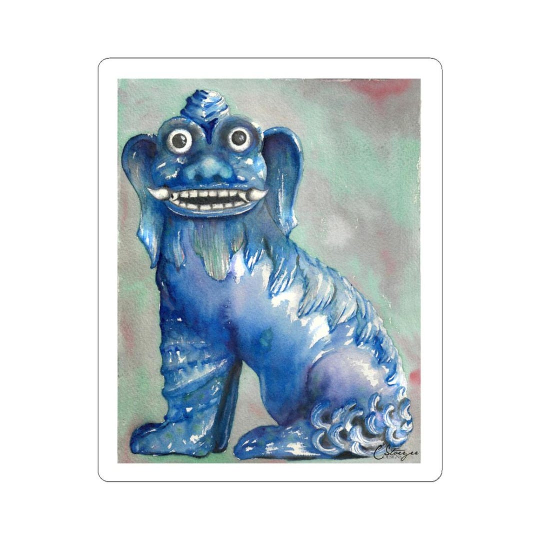Allerton House Foo Dog - Sticker - Etsy
