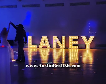 Marquee Letter Rentals - 3 ft & 4 ft. Marquee Letters with Lights - Austin/San Antonio, TX
