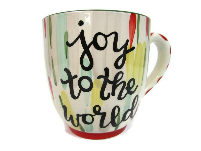 Get into the Festive Spirit with Our Joy to the World Pressed Mug – GLORY  HAUS