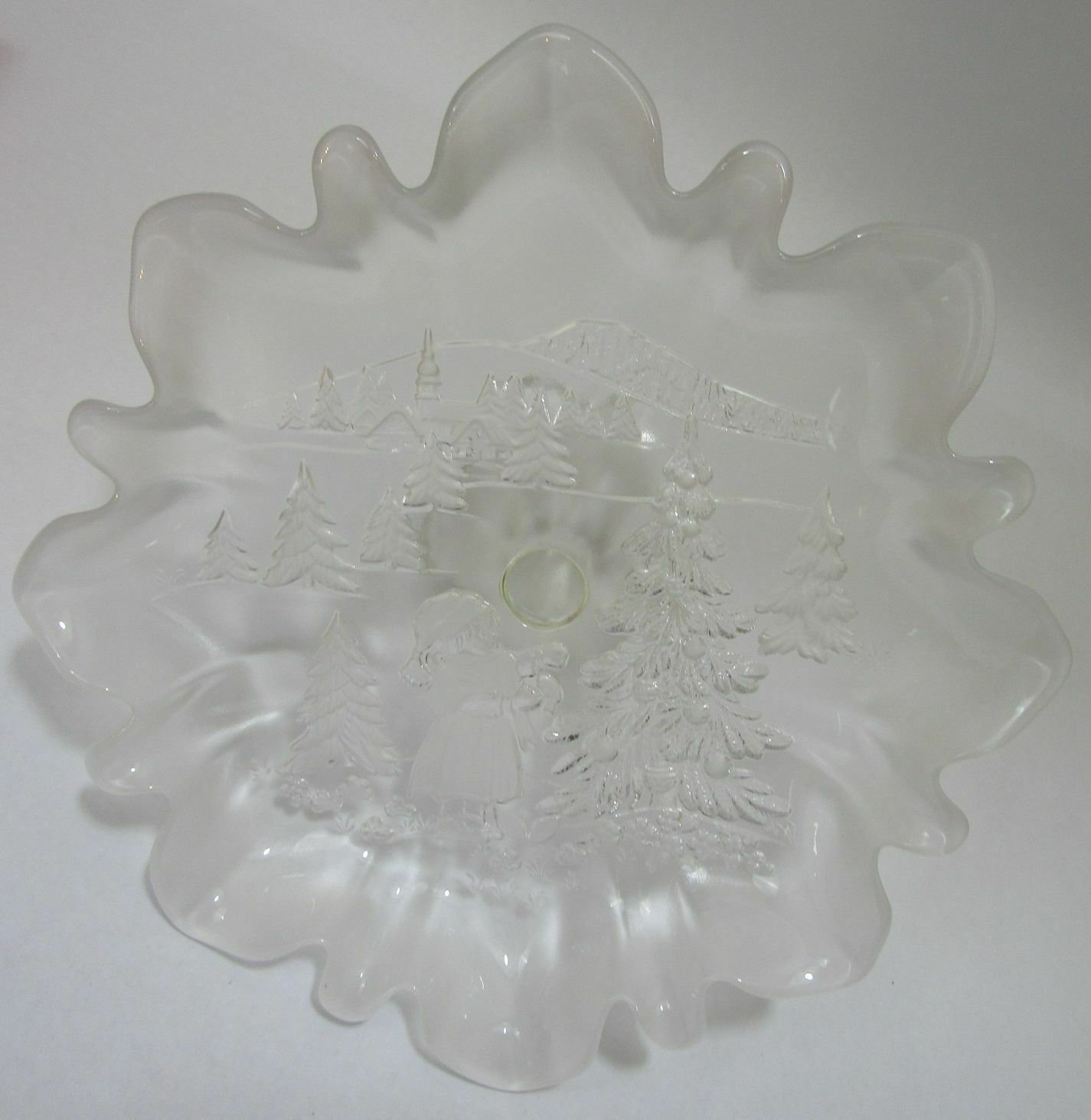 Mikasa Glass Candy Dish 9 3/4 Christmas Story Bon Bon Etsy