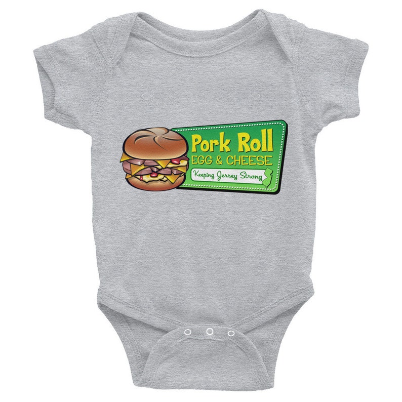 Pork Roll Infant Bodysuit Pork Roll Onesie Pork Roll image 3