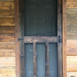 1880&#39;s Rustic Homestead Wooden Screen Door - Free Shipping