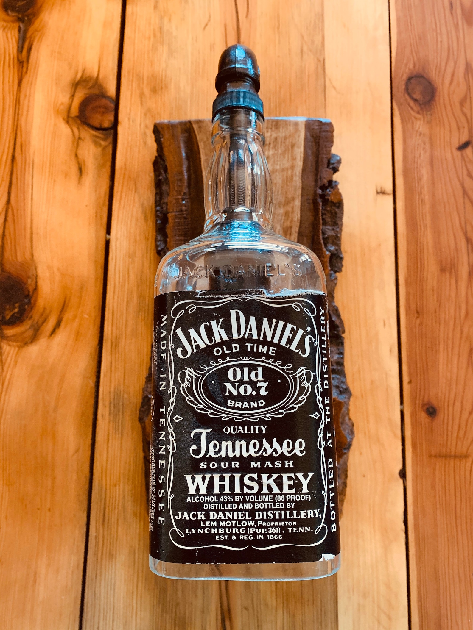 Vintage Jack Daniels Bottle Sconce Etsy