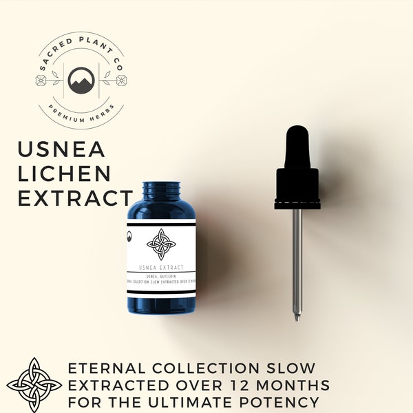 Usnea Lichen Tincture | Usnea Extract | Old Man’s Beard Tincture | Woman's Long Hair Tincture | Usnea Lichen Extract