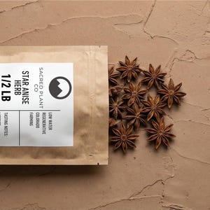 Vagens inteiras de anis-estrelado (Illicium verum) para chai, pho e confeitaria | Anis-estrelado a granel premium | 450 g de tempero de anis orgânico premium imagem 1