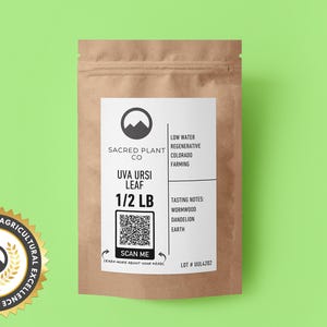 Uva Ursi Leaf - Arctostaphylos uva-ursi | Dried Herb | Culinary, Medicinal, & Craft Uses | Sustainable and Premium Quality