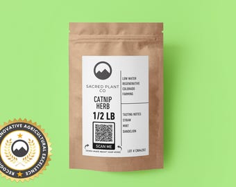 Catnip Herb | Organic Catnip | Nepeta Cataria | Cat Nip Organic Cut and Sifted | Raw Catnip