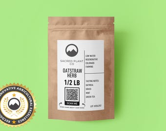 Organic Bulk Oatstraw | 1 LBS Oatstraw Herb | Bulk Avena Sativa HeRB | organic Green Oats Herb | Green Tops Herb