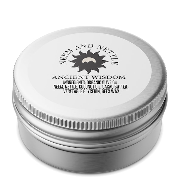 Neem & Nettle Salve | Ancient Wisdom Intensive Repair Hair and Skin Salve | Body Salve | Body and Hair Lotion | Daily Moisturizer | Organic